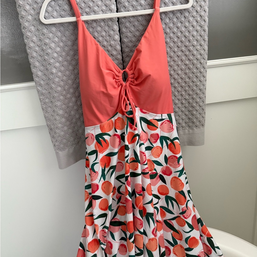 Peach Coral One-Piece Swimsuit